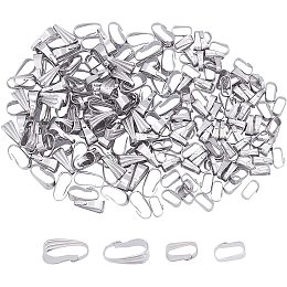 UNICRAFTALE About 200pcs 2 Sizes Snap On Bails 304 Stainless Steel Pendant Bails Ice Pick Pinch Bails Clasp for Pendant Necklace Jewelry Making