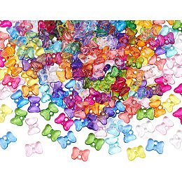 NBEADS Transparent Glass Pendants, Glass Charms or Jewelry Making Bracelets Necklaces