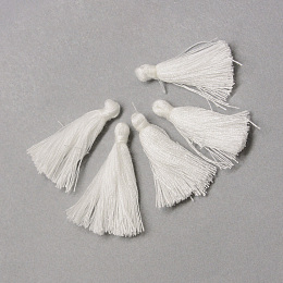 Honeyhandy Cotton Tassel Decorations, Pendant Decorations, White, 30mm