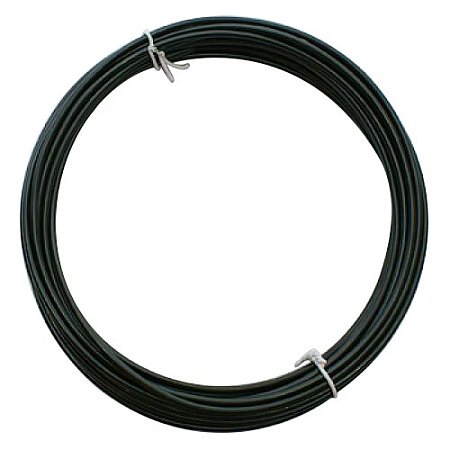 ARRICRAFT 5 Rolls 2mm Black Aluminum Wire for Jewelry Making, 6m/roll