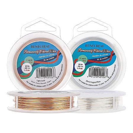 20 Gauge Jewelry Wire Craft Wire Tarnish Resistant Copper Beading Wire for  Jewel