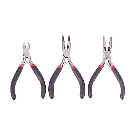 ARRICRAFT DIY Jewelry Tool Sets with Polishing Side-Cutting Plies and Wire-Cutter Pliers and Round Nose Pliers