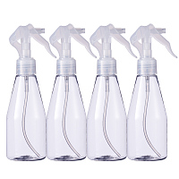 BENECREAT 4 Pack 7oz Refillable Plastic Spray Bottles with Fine Mist for Essential Oils, Cleaning Products, Aromatherapy, Misting Plants
