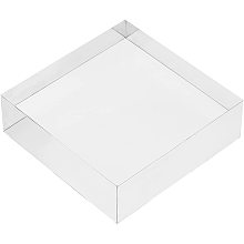 FINGERINSPIRE Clear Polished Acrylic Square Display Block Acrylic Jewelry Display Stand Ring Showcase Display Holder 1" x3" x3"