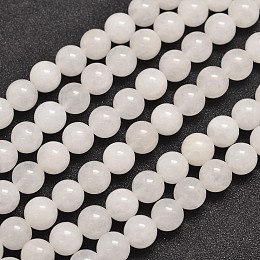 Honeyhandy Natural Malaysia Jade Bead Strands, Round, 10mm, Hole: 1.0mm, about 38pcs/strand, 15 inch