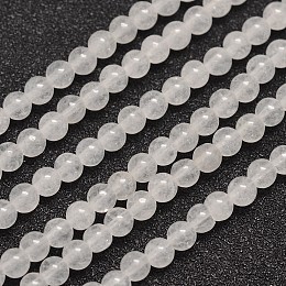 Honeyhandy Natural Malaysia Jade Bead Strands, Round, 4mm, Hole: 0.8mm, about 92pcs/strand, 15 inch