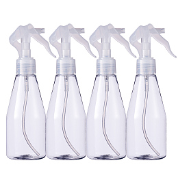 BENECREAT 4 Pack 7oz Refillable Plastic Spray Bottles with Fine Mist for Essential Oils, Cleaning Products, Aromatherapy, Misting Plants