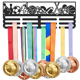 SUPERDANT Basketball Medal Holder Display Hanger Football Medal Hooks Display Golf Bowling Ball Medal Hook for Rugby Volleyball Award Holder for Wall Display Wall Hanging