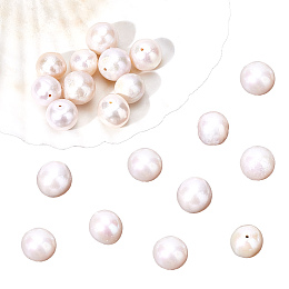 Nbeads 20Pcs Natural Baroque Pearl Keshi Pearl Beads Strands, Cultured Freshwater Pearl, Nuggets, Beige, 12~13mm, Hole: 0.8mm