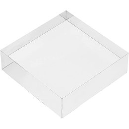 FINGERINSPIRE Clear Polished Acrylic Square Display Block Acrylic Jewelry Display Stand Ring Showcase Display Holder 1" x3" x3"