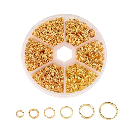NBEADS Iron Open Jump Rings 4mm 5mm 6mm 7mm 8mm 10mm Box Set Jewelry Findings for DIY Jewelry Making and Craft Ideas
