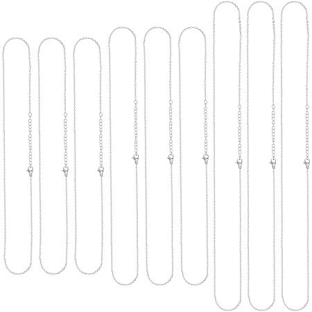 DICOSMETIC 30pcs 3 Sizes 40.5cm/45.5cm/55cm Cable Chain Necklace 304 Stainless Steel Spring Clasp Chain Necklace Link Necklace with Lobster Clasps for Jewelry Making,1.6mm Wide