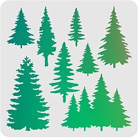 FINGERINSPIRE Tree Stencils Wall Decoration Template 11.8x11.8 inch Plastic Tree Drawing Painting Stencils Templates Square Reusable Stencils for Painting on Walls Furniture Crafts