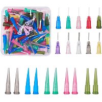 BENECREAT 120PCS Dispensing Needle Kits Stainless Steel TT PP Blunt Tip Syringe Needles for Refilling Inks Glue and Syringes (3 Style Tips, 14-25G)