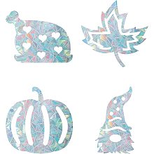 GORGECRAFT 16PCS Thanksgiving Day Window Decals Rainbow Glass Sliding Door Sticker Gnome Signs Maple Leaf Pumpkin Clings Non Adhesive Vinyl Film Stickers for Windows Autumns Harvest Fall Decor