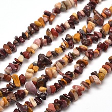 Honeyhandy Natural Mookaite Chip Bead Strands, 5~8x5~8mm, Hole: 1mm, about 31.5 inch