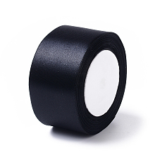 Honeyhandy Garment Accessories 2 inch(50mm) Satin Ribbon, Black, 25yards/roll(22.86m/roll)