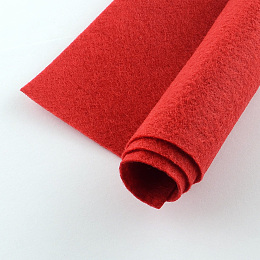 Honeyhandy Non Woven Fabric Embroidery Needle Felt for DIY Crafts, Square, Crimson, 298~300x298~300x1mm, about 50pcs/bag