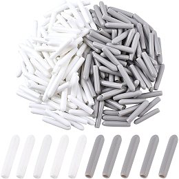 NBEADS 200Pcs 2 Colors Dishwasher Rack Caps, Dishwasher Rack Tip Tine Cover 1" Cutlery Basket Protective Cover for Protection of Glass Cutlery Dish Baskets Dishwasher, White and Gray