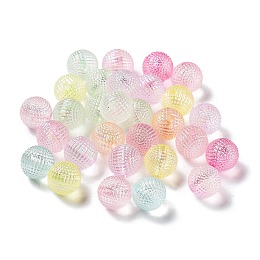 Honeyhandy Transparent Acrylic Beads, Round, Mixed Color, 10mm, Hole: 2mm, about 950pcs/500g