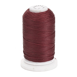 Honeyhandy Waxed Polyester Cord, Flat, Brown, 1mm, about 76.55 yards(70m)/roll