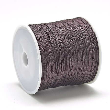 Honeyhandy Nylon Thread, Chinese Knotting Cord, Coconut Brown, 1mm, about 284.33 yards(260m)/roll