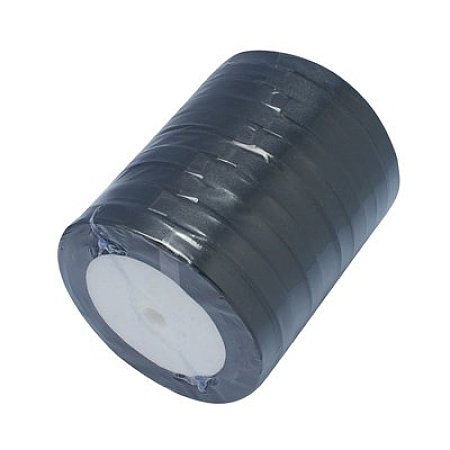 NBEADS 10 Rolls of 10mm Black Satin Fabric Ribbons for Party, Gift Wrapping, Wedding Party and Festival Decoration; About 22.86m/roll