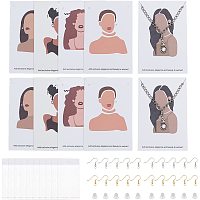 FINGERINSPIRE 640Pcs 2"x3.5" Earring Display Card with 150 Pcs Self-Seal Bags Earring Holder Card with Hooks and Ear Nuts for Selling Earrings and Jewelry Display