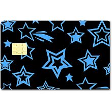 CREATCABIN Stars Card Skin Sticker Credit Card Skin Cover Card Stickers Personalize Removable Debit Card Protecting Vinyl Sticker No Bubble Slim Waterproof Anti-Wrinkling for Card Decor 7.3x5.4Inch