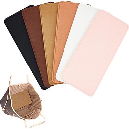 PandaHall Elite 6pcs 6 Colors Felt Base Shaper, 12 x 5 Inch Rectangle Base Insert Bag Purse Bottom Support Insert Base Handbag Insert Bag Stabilizer Bag Liner Board for Tote Leather Purse Bag Backpack