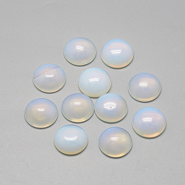 Honeyhandy Opalite Cabochons, Half Round/Dome, 10x4~5mm