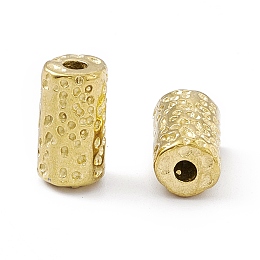 Honeyhandy Vacuum Plating 201 Stainless Steel Beads, Column, Real 18K Gold Plated, 15x8x7.5mm, Hole: 2.5mm