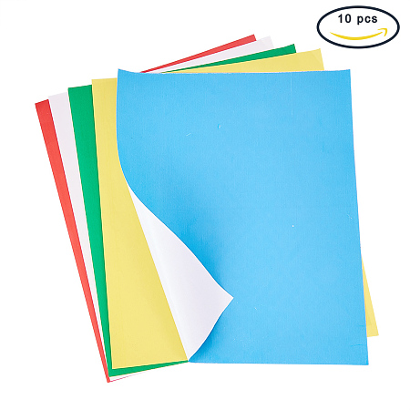PandaHall Elite 10 Sheets 5-Color Transfer Tracing Paper Transfer Copier Paper Sheets Printer for Marking Sewing Fabric Craft Sewing DIY Pattern Making Paper