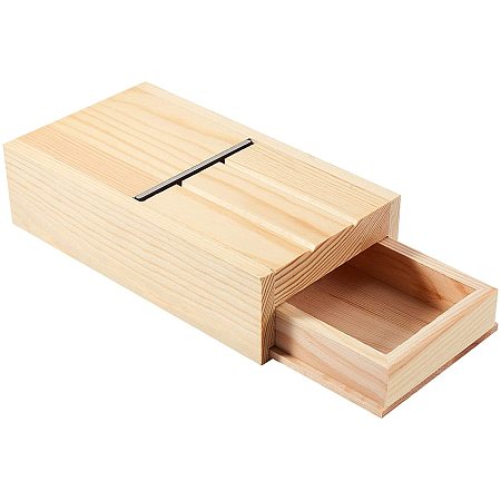 PandaHall Elite Soap Cutter Drawer Box Wooden Soap Beveler Planer Soap Trimming Tool for Handmade Soaps and Candles Trimming DIY Craft Soap Making