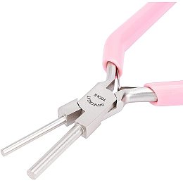 BENECREAT Round Nose Pliers Pink Jewelry Tools for Jewelry Making, Wire Looping Wrapping Beading 5.1Inch Long