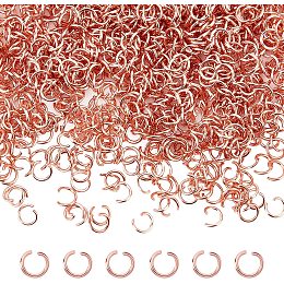 UNICRAFTALE About 1000pcs Rose Gold Open Jump Rings 3mm 304 Stainless Steel O Shape Rings Jewelry Findings for DIY Bracelets Necklaces Jewelry Craft Making