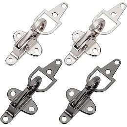 BENECREAT 4Pcs Sweater Swirl Clip Cape Cloak Clips Cardigan Collar Clips Gunmetal Platinum Shirts Dresses Shawl Lobster Clasp Clip for Coat Down Jacket Sewing Accessories