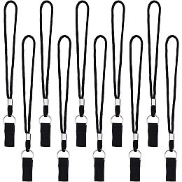 GORGECRAFT 20Pcs Walking Stick Wrist Straps Black Crutches Wrist Loop Holder Straps Walking Canes Wristband Accessories Cane Ropes Gifts for Elderly with Limited Mobility