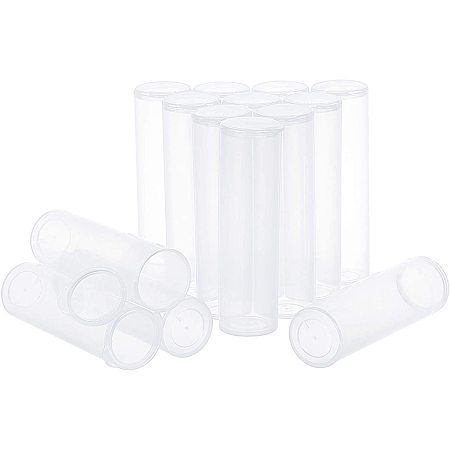 SUPERFINDINGS About 15pcs White Column Transparent 1.22