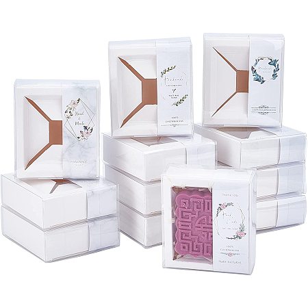 ARRICRAFT 20 Sets Rectangle Soap Box, 3.5×3.9×1.4