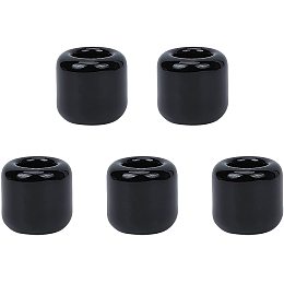 AHANDMAKER 5 Pcs Ceramic Chime Candle Holder Set, Black Ritual Spell Candle Holders Great for Casting Chimes, Rituals, Spells, Vigil, Witchcraft, Wiccan Supplies & More