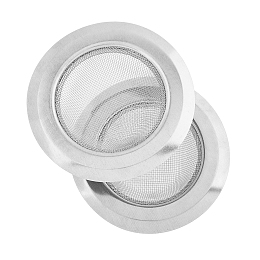 DICOSMETIC 430 & 201 Stainless Steel Drain Hair Catchers, Durable Shower Mesh Drain Strainer, for Bathroom, Bathtub, Handbasin and Kitchen, Half Round, Stainless Steel Color, 110x30mm, Inner Diameter: 73mm