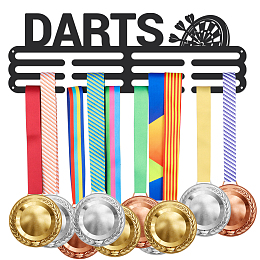 SUPERDANT Darts Medal Hanger Sports Wall Mounted Medal Holder for 60+ Hanging Medal Rack Display Rack Awards Sports Ribbon Holder Display Wall Hanging Athlete Gift