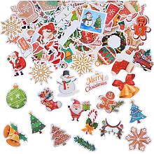 SUNNYCLUE 102Pcs Christmas Wine Glass Stickers Wine Glass Sticker Glass Marker Stickers Wine Glass Decals Reusable Wine Glass Stickers for Gathering Wedding Party Favor Drinks Decor