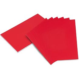 NBEADS 20 Pcs Red Aluminum Business Cards, 0.1mm Thick Custom Engraving Blanks Cards Rectangle Metal Name Cards for House Office Customer DIY Gift Plate Cards, 3.15×4.72 Inch