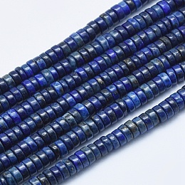 Arricraft Natural Lapis Lazuli Beads Strands, Dyed, Heishi Beads, Flat Round/Disc, 4x2~2.5mm, Hole: 0.5mm, about 200pcs/strand, 15.7 inches(40cm)