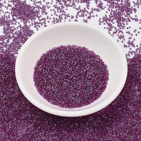 MIYUKI® Delica Beads, Japanese Seed Beads, 11/0, (DB2389) Inside Dyed Magenta, 1.3x1.6mm, Hole: 0.8mm; about 2000pcs/10g