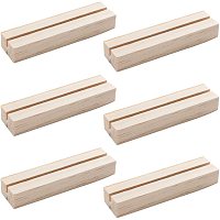 OLYCRAFT 20pcs Wood Place Card Holders Wood Sign Holders Table Number Stands for Wedding Party Events Decoration Double Side Display Mini Blackboard