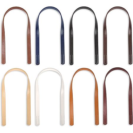 SUPERFINDINGS 8 Colors Leather Purses Straps Short Sewing Bag Handles 23.46 inch Replacement Purse Straps Handbag Bag Wallet Straps for Handbag Purse Wallet Repair Replacement