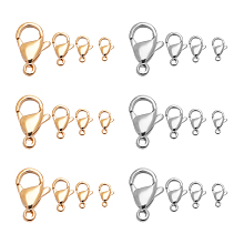 UNICRAFTALE 304 Stainless Steel Lobster Claw Clasps, Golden & Stainless Steel Color, 80pcs/box